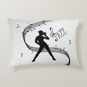 Coussins Décoratifs Danse de jazz argent