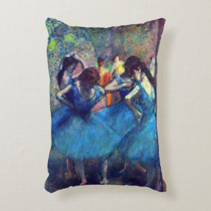 Coussins Décoratifs Danseurs en bleu par Edgar Degas, Ballet Art Vinta