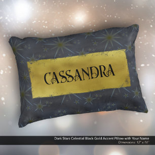 Coussins Décoratifs Dark Stars Celestin Black Gold Nom