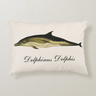 Coussins Décoratifs Dauphin Delphinus Delphis, Animaux Marins Rétro