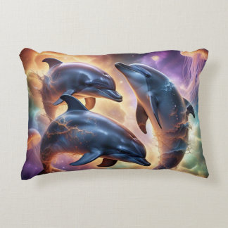 Coussins Décoratifs Dauphins et méduses cosmiques dans l'espace