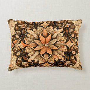 Coussins Décoratifs Décor Brown orange beige Arrière - plan esthétique