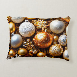 Coussins Décoratifs Décor de Noël Baubles dorés