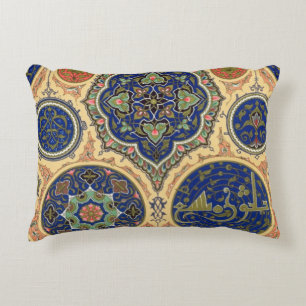 Coussins Décoratifs Décoration Arabe, plat XXVII 'd'O polychrome