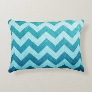 Coussins Décoratifs Denim Chevron par Shirley Taylor
