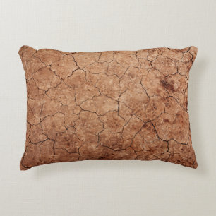 Coussins Décoratifs Désert de fissures d'érosion fissurées