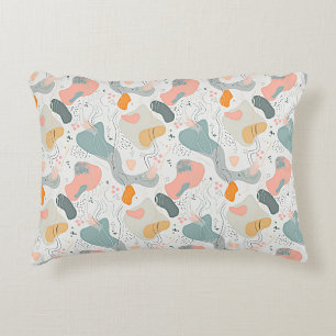 Coussins Décoratifs Design de style Motif Memphis, dossier blanc