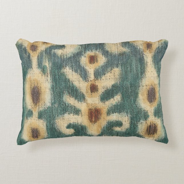 Coussins Décoratifs Design décoratif de tissu Ikat par Chariklia Zarri (Devant)