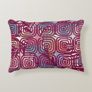 Coussins Décoratifs Design d'illustration vintage coloré feuille Abstr