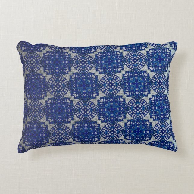Coussins Décoratifs Design monochromatique Faux Blue Grey (Devant)