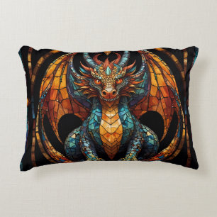 Coussins Décoratifs Design Mosaïque en verre de dragon mignon