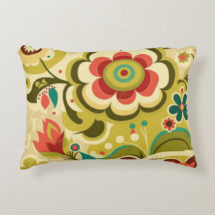 Coussins Décoratifs Design rétro vintage vert clair