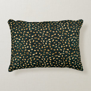 Coussins Décoratifs Design turquoise et Gold Leopard Series 1