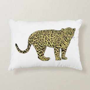 Coussins Décoratifs Dessin de chat tacheté vintage léopard guépard