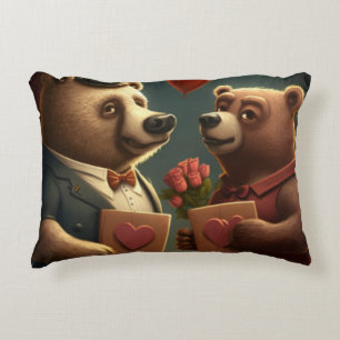 Coussins Décoratifs Dessin de Saint Valentin sur mesure