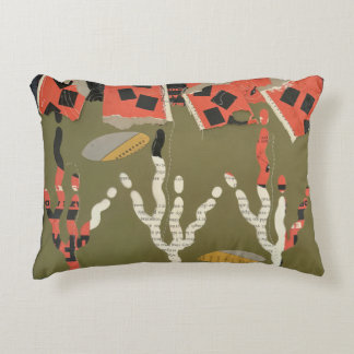 Coussins Décoratifs dessin floral abstrait en coton