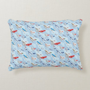 Coussins Décoratifs Dessin motif sans couture pour avions commerciaux