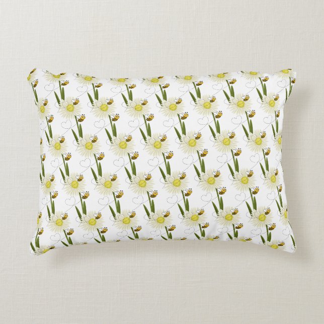Coussins Décoratifs Deux petites abeilles mignonnes (Devant)