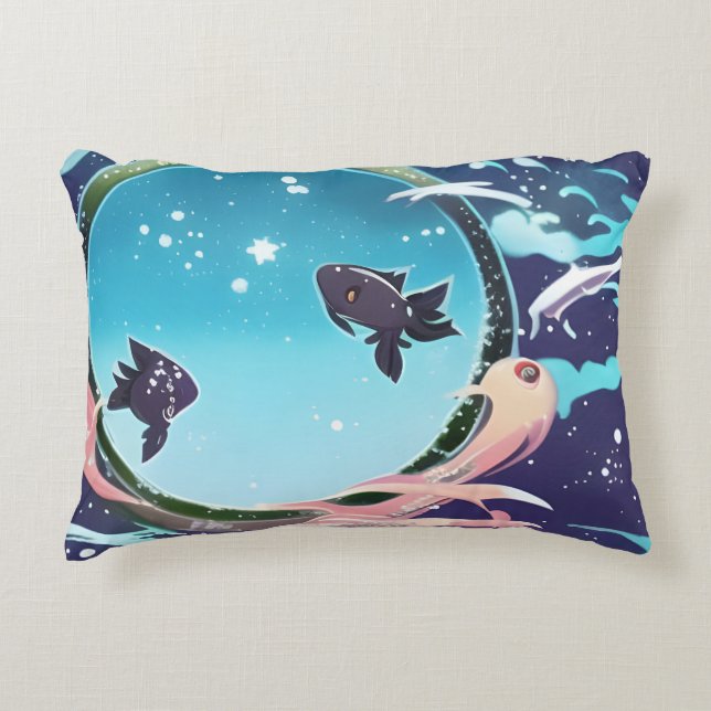 Coussins Décoratifs Deux poissons (Devant)