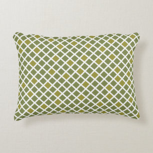 Coussins Décoratifs "Diamants" Turtle Green & Golden Lime