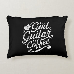 Coussins Décoratifs Dieu Guitare Café Musique Amour Drôle Christian