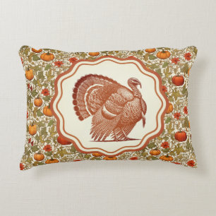 Coussins Décoratifs Dindon sauvage de Thanksgiving William Morris citr