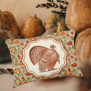 Coussins Décoratifs Dindon sauvage de William Morris citrouilles 