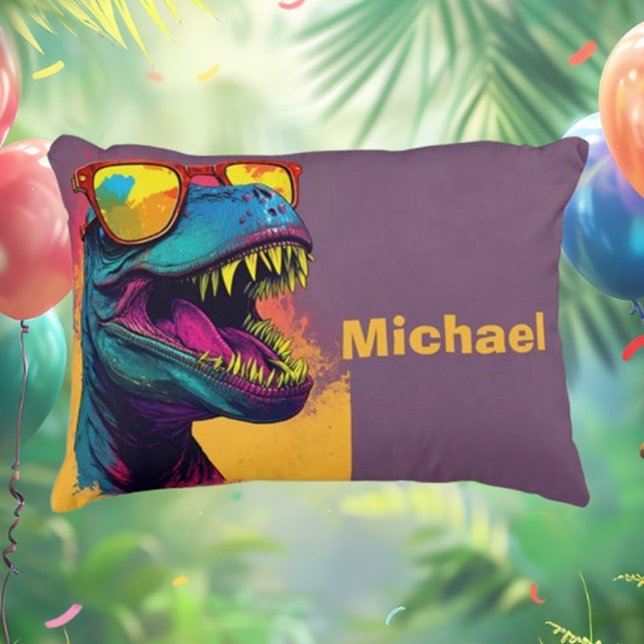 Coussins Décoratifs Dino T Rex Enfants (Embrace your dino dreams with our unique dinosaur bedding and pillows! )