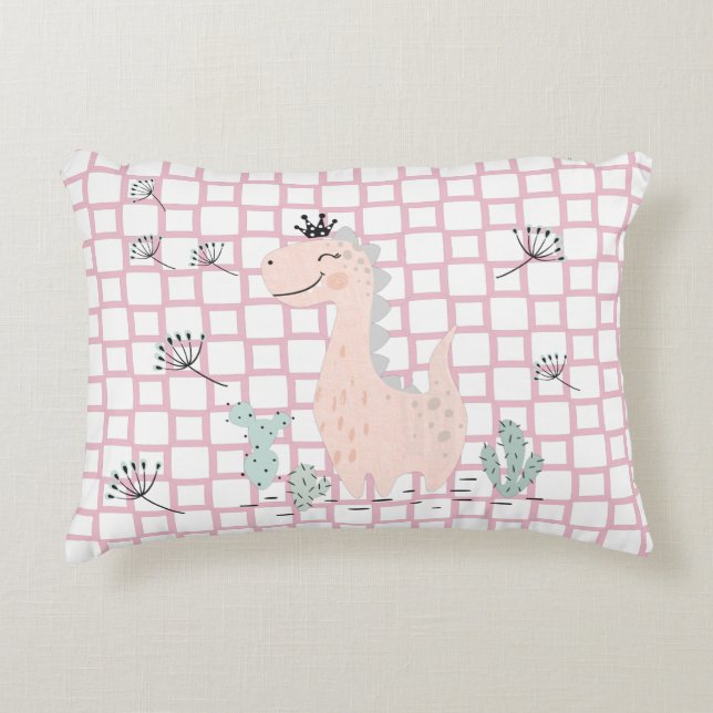 Coussins Décoratifs Dinosaur Simple Scandinave Enfant Design (Devant)