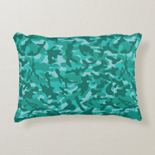 Coussins Décoratifs Dispositif de camouflage bleu persian