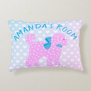 Coussins Décoratifs Doodle Chien bébé Jeune fille