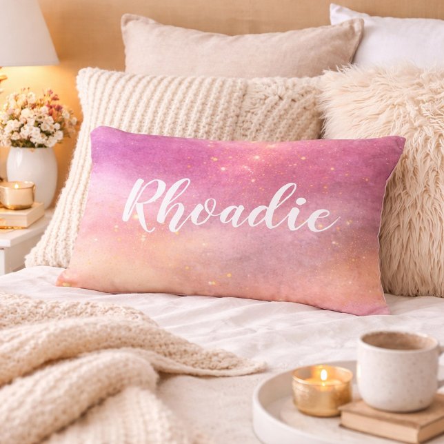 Coussins Décoratifs Doux Nom Lavande Rosé (Créateur téléchargé)
