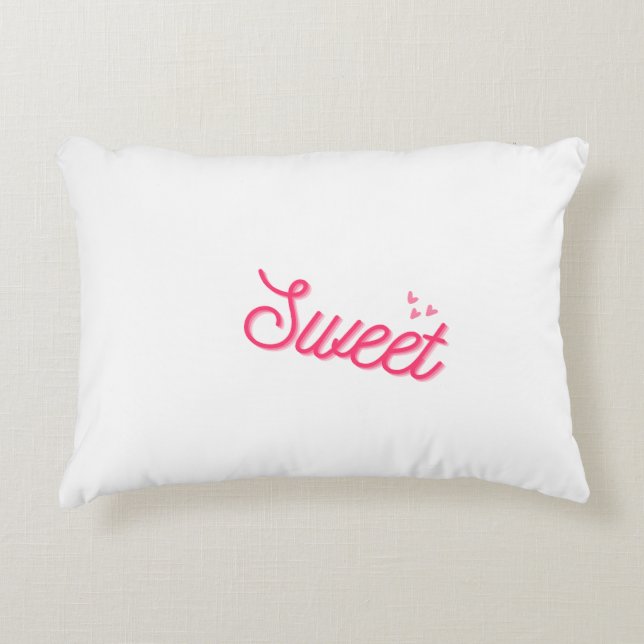Coussins Décoratifs « Doux Sérénité : Oreiller Décoratif Blanc » (Devant)