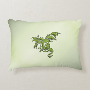 Coussins Décoratifs Dragon de combat vert