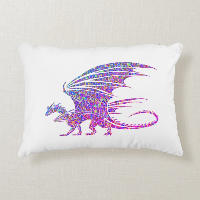 Coussins Décoratifs Dragon Mosaïque Incroyable (Devant)