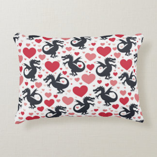Coussins Décoratifs Dragon noir en amour