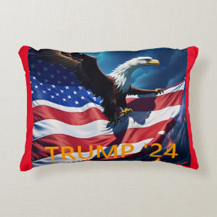 Coussins Décoratifs Drapeau Américain Aigle Américain TRUMP 2024