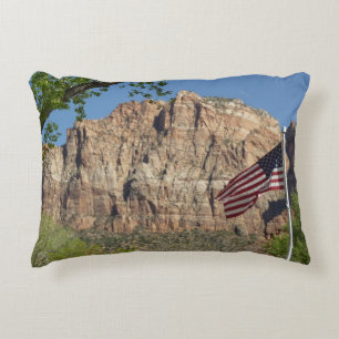 Coussins Décoratifs Drapeau américain dans le parc national de Zion I