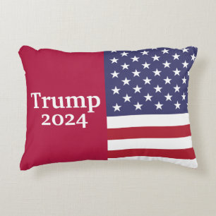 Coussins Décoratifs Drapeau américain Donald Trump 2024