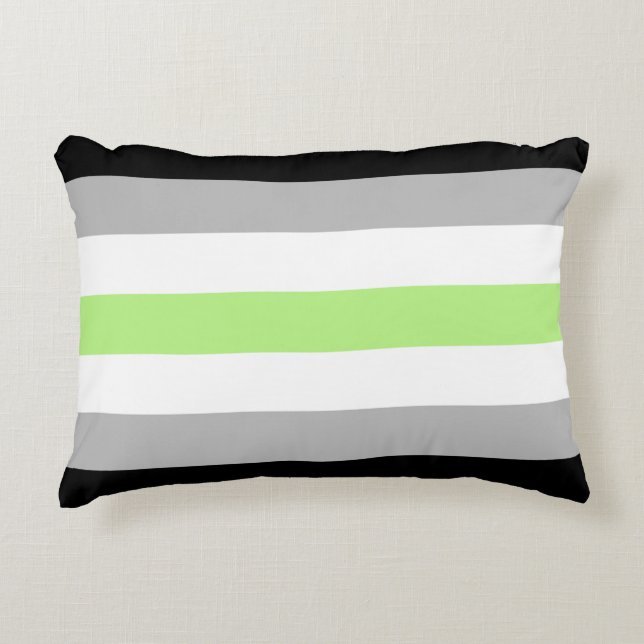 Coussins Décoratifs Drapeau de fierté agender (Devant)