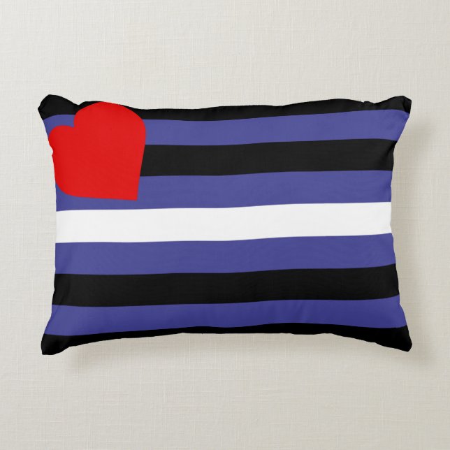 Coussins Décoratifs Drapeau de fierté cuir (Devant)