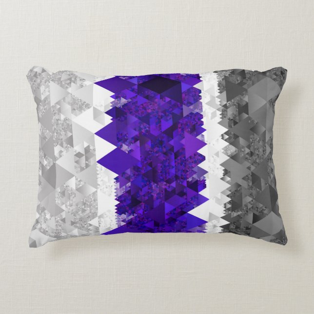Coussins Décoratifs Drapeau de fierté Greygender Boho Géométrique Mod  (Devant)