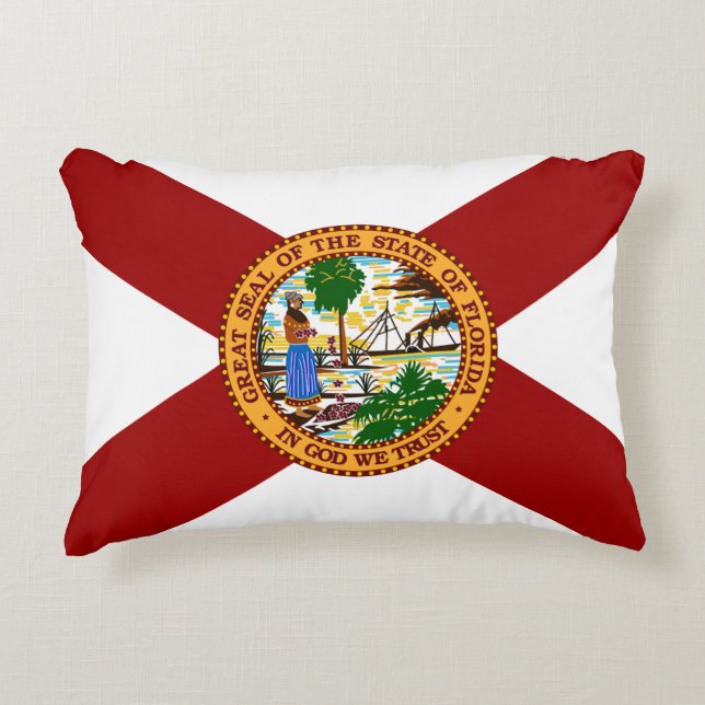 Coussins Décoratifs Drapeau de Floride (Devant)