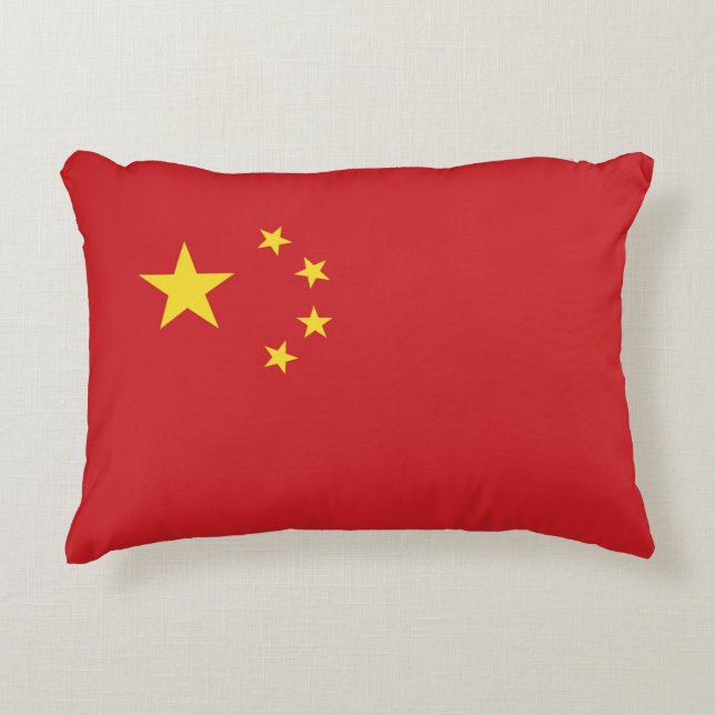 Coussins Décoratifs Drapeau de la Chine (Devant)