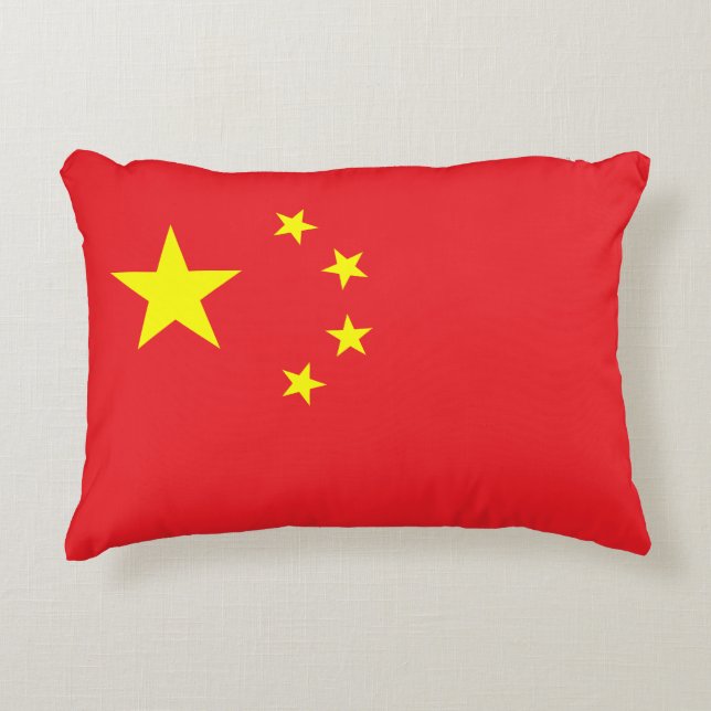 Coussins Décoratifs Drapeau de la Chine (Devant)