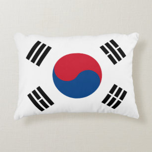 Coussins Décoratifs Drapeau de la Corée du Sud - Yin Yang