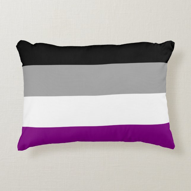Coussins Décoratifs Drapeau de la fierté asexuelle (Devant)