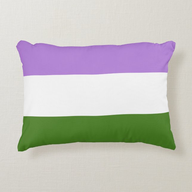 Coussins Décoratifs Drapeau de la fierté queer (Devant)