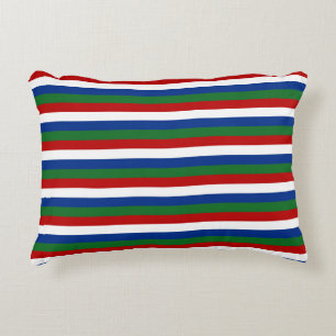 Coussins Décoratifs drapeau de la gambie rayures pays symbole motif ro