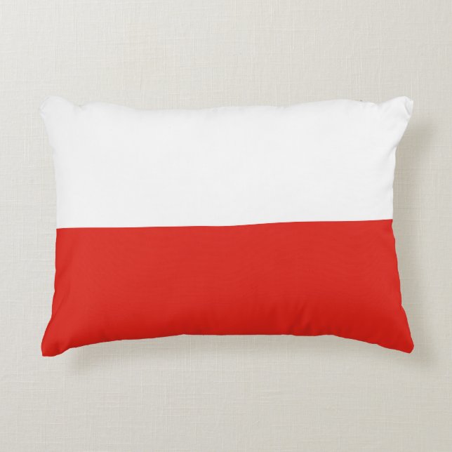 Coussins Décoratifs Drapeau de la Pologne (Devant)